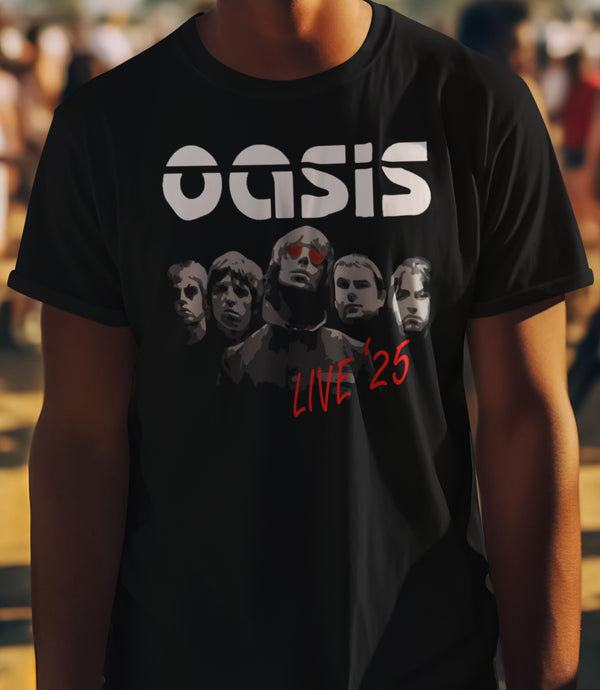 New Oasis Band Live '25 T-Shirt