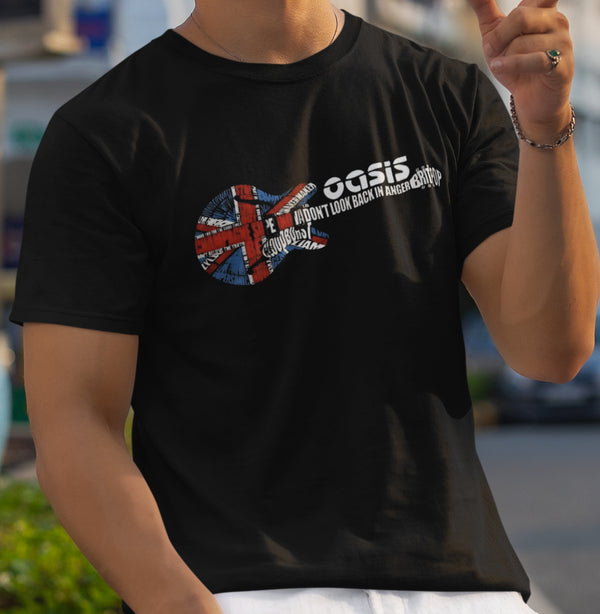 New Unique Oasis Guitar Live '25 T-Shirt