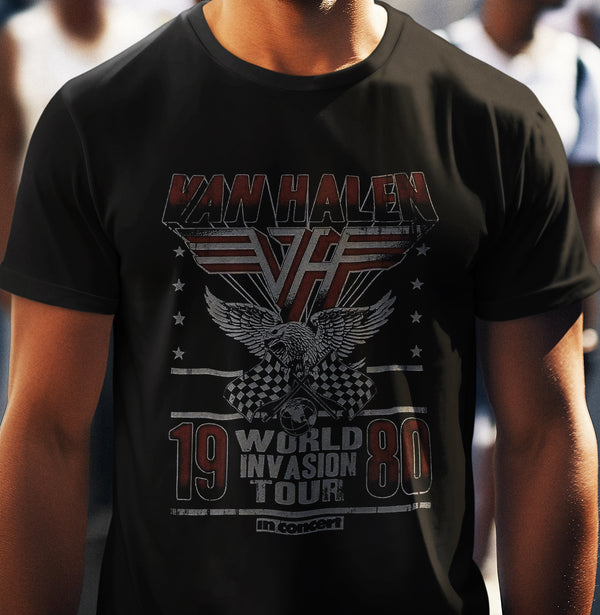 Van Halen World Invasion Tour 1980 Shirt
