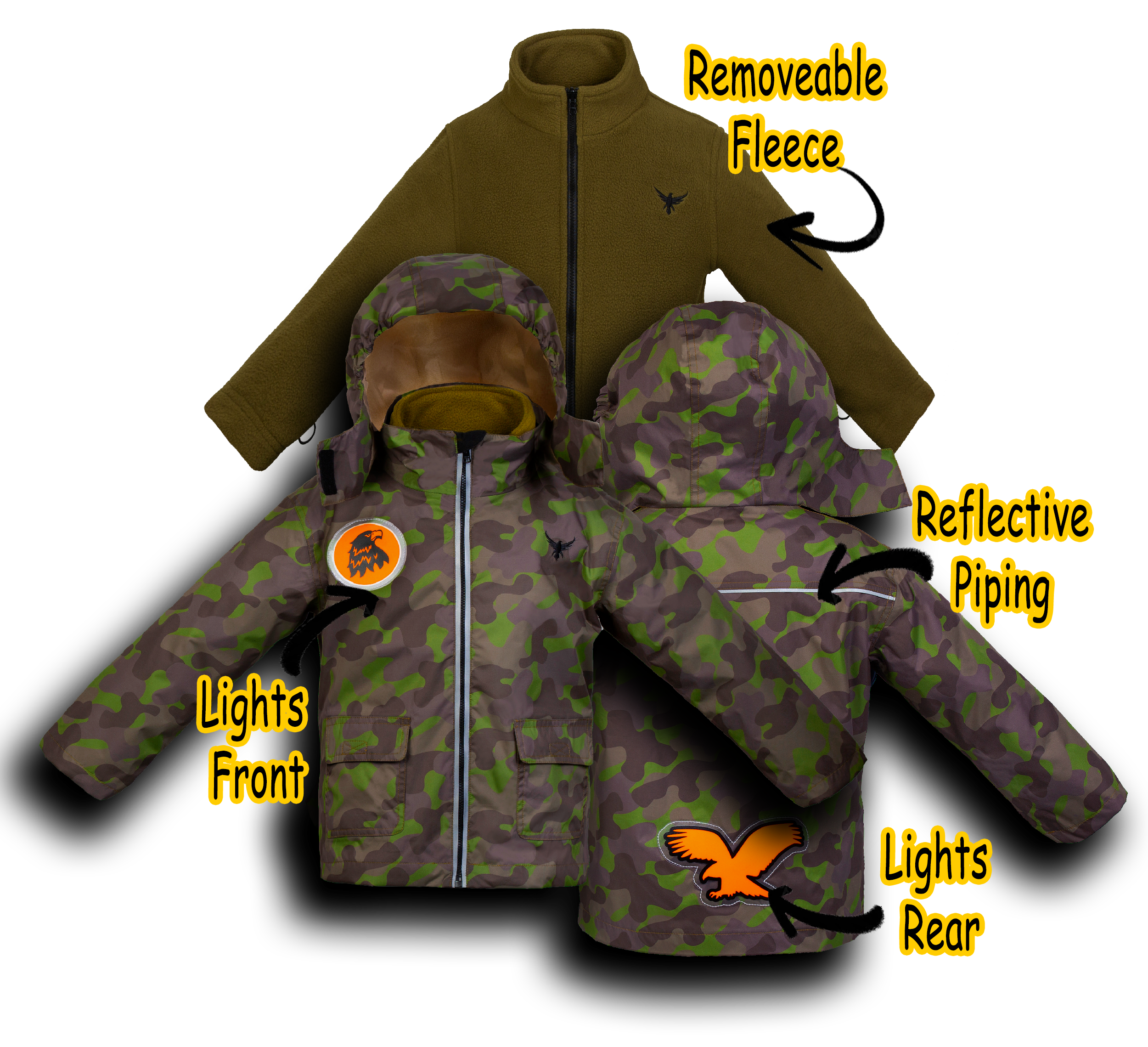 LumiCoat™ with removeable inner-fleece